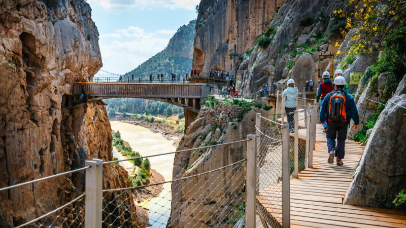 Caminito del Rey - vandretur p kanten 11. november